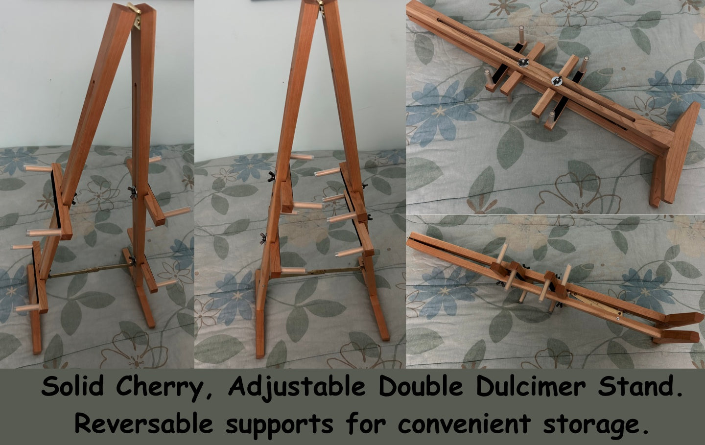 Adjustable Double Mountain Dulcimer Stand