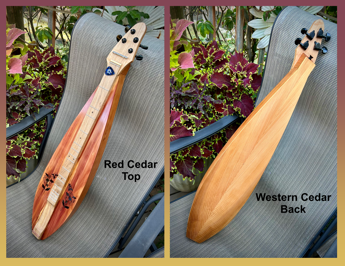 New Red Cedar Teardrop Mountain Dulcimer