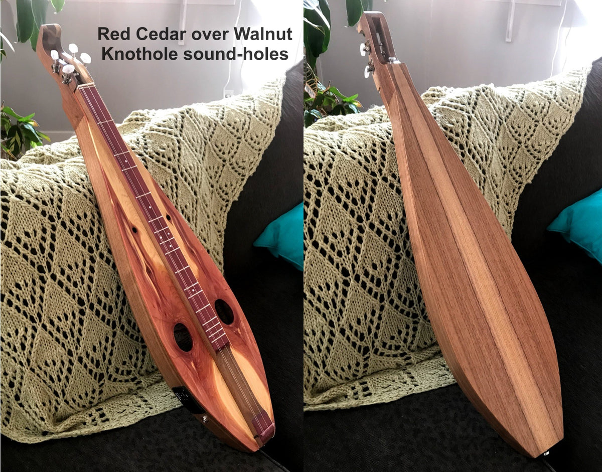 (2) Red Cedar Teardrop Mountain Dulcimer Natural