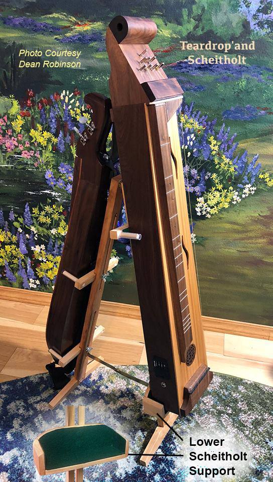 Adjustable Double Mountain Dulcimer Stand
